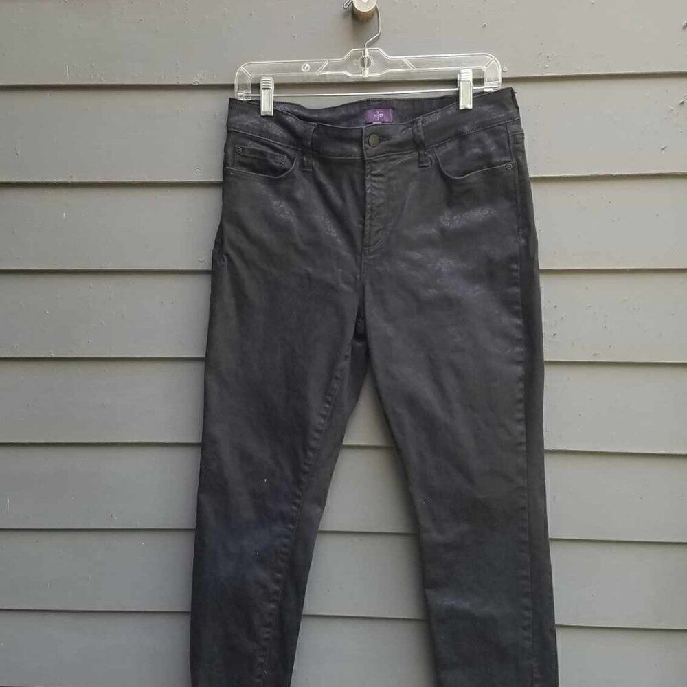 NYDJ Black Jacquard  Jegging Jeans size 10